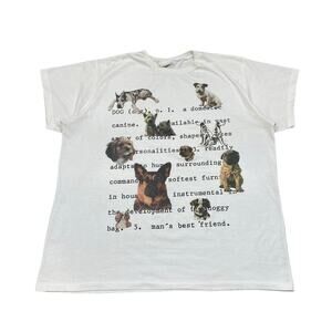 Vintage Dog Definition Dog Breed Single Stitch T Shirt Men's 1X